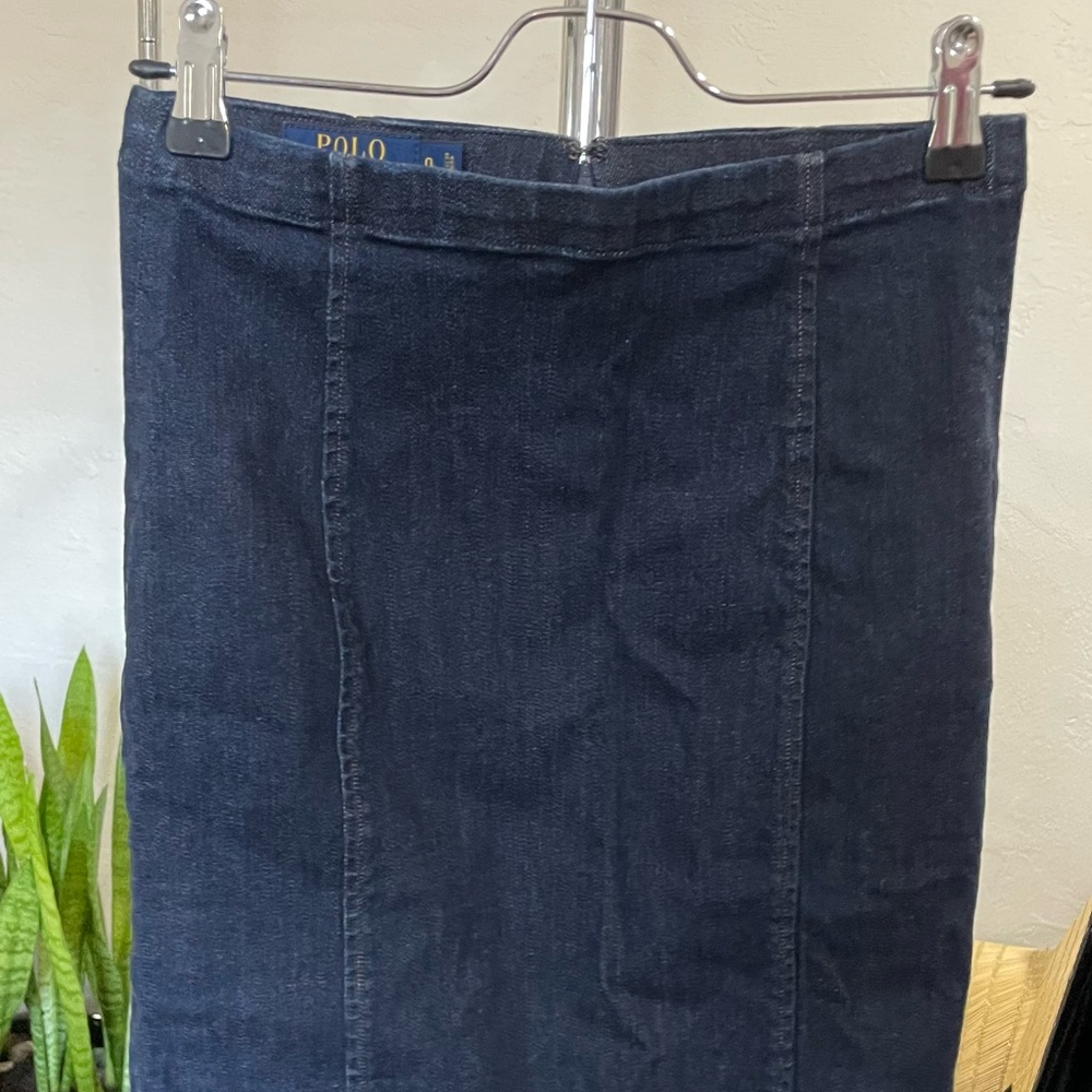 Polo by Ralph Lauren Navy Denim Skirt